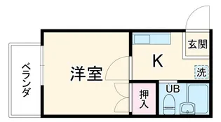 平塚ハイツB【2階】の間取り