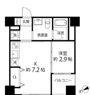 ハイリーフ上野【7階】の間取り
