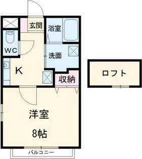 ハートヒルズ伊賀【2階】の間取り