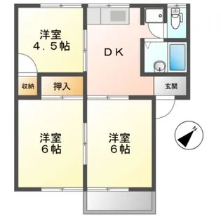 トラッドミホ【1階】の間取り