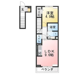 【新築】セジュール六名本町【2階】の間取り