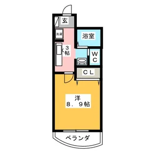ハーモニー向ヶ丘遊園【3階】の間取り