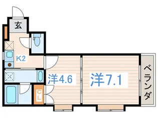 FK柳橋【1階】の間取り