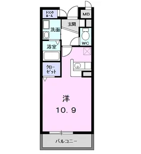カーサ・ポプルス【2階】の間取り