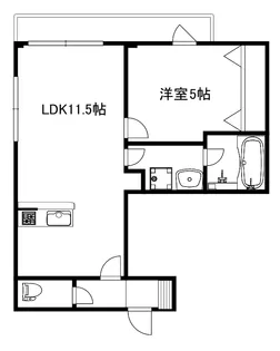 ボナクオリアXX市川南【3階】の間取り