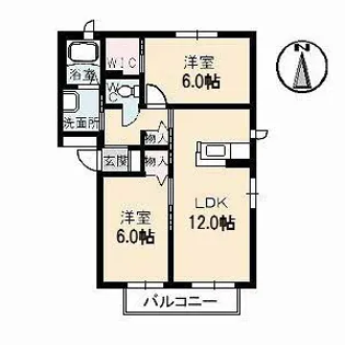 シャーメゾンANTICA【2階】の間取り