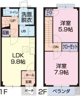 Nest One A棟の間取り