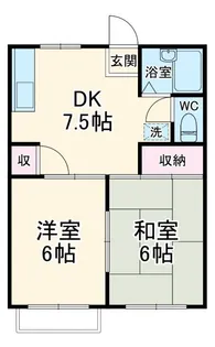コート平塚A【2階】の間取り