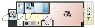 レシオス天王寺【8階】の間取り