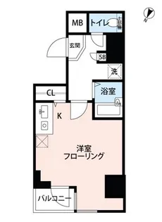 ミリオンプラザ目黒駅前【6階】の間取り