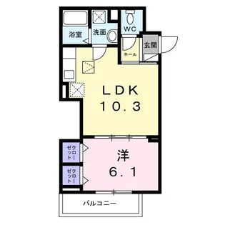 ヒカルサ此花通酉島【1階】の間取り
