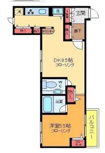 レクノスI【1階】の間取り