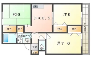 ミモザII【2階】の間取り