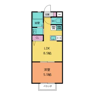 エスポワール【2階】の間取り