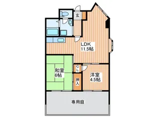 Espoir 砂原【1階】の間取り
