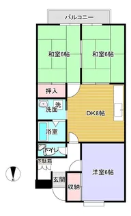 ロイヤルメゾン山崎【1階】の間取り