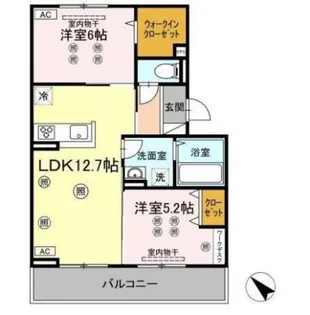 グランド城泉【2階】の間取り