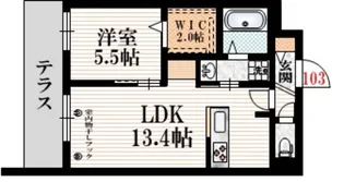 ヘーベルガーデン上祖師谷A【1階】の間取り