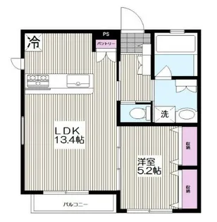 アート ドゥ ヴィーブル【2階】の間取り