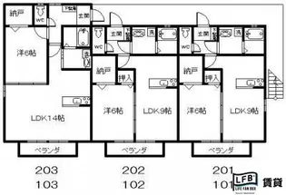 シトラス ジュノス【1階】の間取り