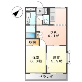 プロニティハウスK【2階】の間取り