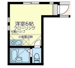 ユナイト大島上町ポール・デュカス【2階】の間取り