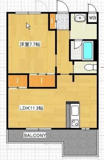 サンウィッシュ【2階】の間取り