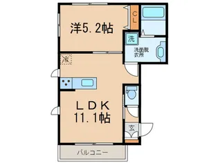 クレ-ルコ-ト【3階】の間取り