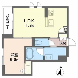 弓張月 上杉【1階】の間取り
