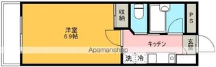 コンフェスト晋栄III【2階】の間取り