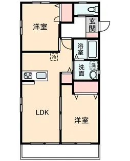 ブルーミングコート【1階】の間取り