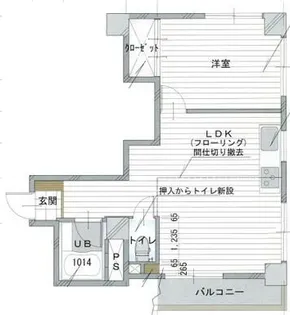 ダイアパレス御徒町【4階】の間取り