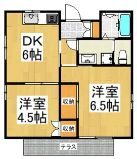 エスポワールII【1階】の間取り