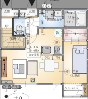 リヴェール岩沼【1階】の間取り