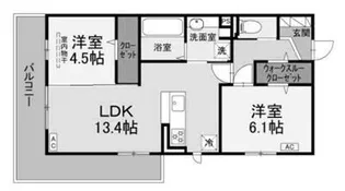 ベルマティーナ南松山【3階】の間取り