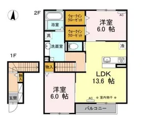 リベル算所【2階】の間取り