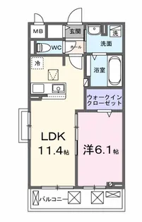 エタン・ロッシ【1階】の間取り
