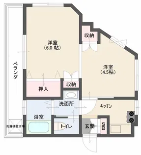 ブランシェル【4階】の間取り