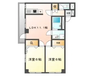 アメニティプレイス【5階】の間取り