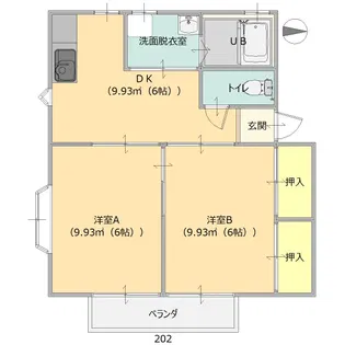 アイハイツ【2階】の間取り