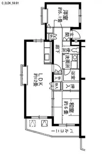 フォレストハイム【2階】の間取り