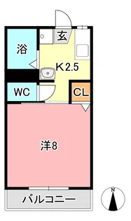 チェリーテラス【1階】の間取り
