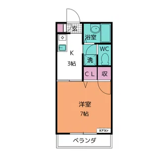 フレグランス前田【1階】の間取り