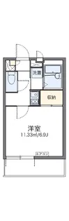レオパレス高畑東【2階】の間取り