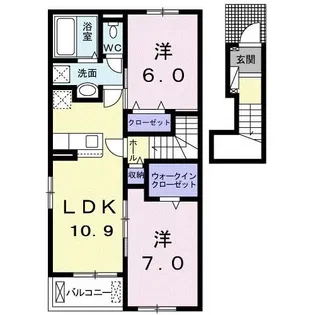 アクティブ スカイ【2階】の間取り