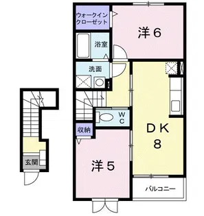 ライフ F【2階】の間取り