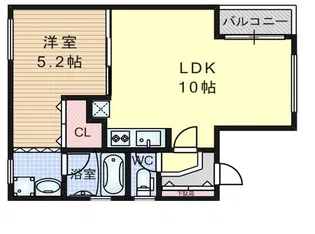ルーツ73千里丘東【2階】の間取り