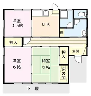 長野県長野市丹波島3【一戸建】の間取り