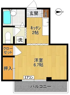 ファミール鈴木【1階】の間取り