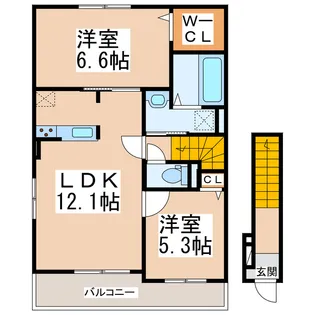 りりあんIII【2階】の間取り